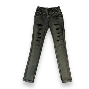 Tush Push destroyed skinny jeans